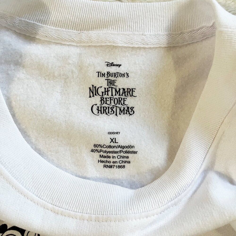 Disney The Nightmare Before Christmas Cropped Sweatshirt NWOT Size XL - Picture 6 of 6